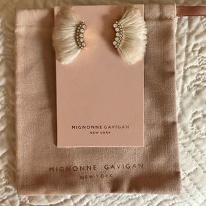Mignonne Gavigan mini lux Madeline feather earrings